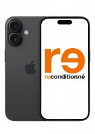 iPhone 16 Noir 128Go Reconditionné Excellent état