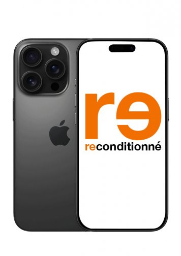 iPhone 16 Pro Noir 128Go Reconditionné Excellent état