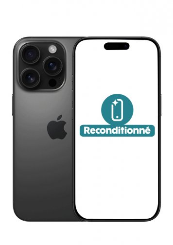 iPhone 16 Pro Noir 128Go Reconditionné Excellent état