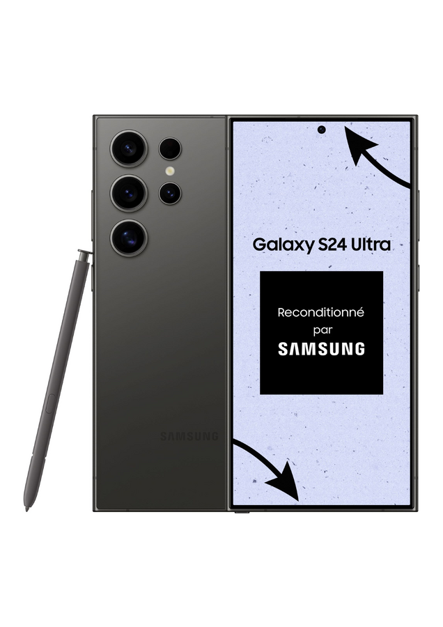 Samsung S24 Ultra gris 256Go reconditionné parfait état