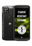 Crosscall CORE-M6 5G 128Go Noir : image de face et de dos