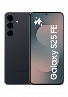 Samsung Galaxy S25 FE Noir Absolu 128Go : image de face et de dos