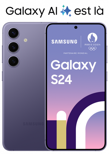 Visuel Samsung Galaxy S24 Violet 