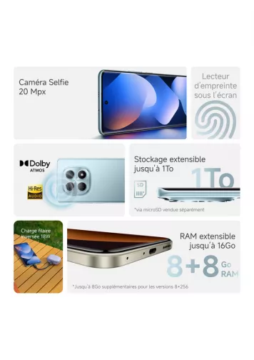 Xiaomi Redmi Note 15 5G Noir 256 Go