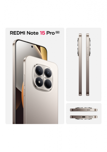 Xiaomi Redmi Note 15 Pro 5G Gris titane 256 Go