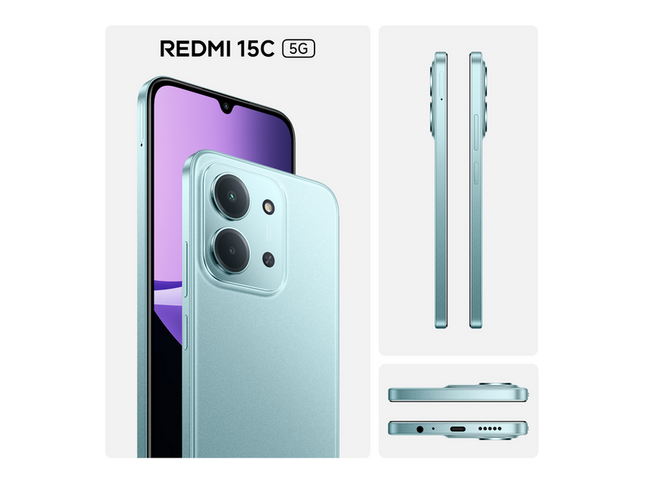 Xiaomi Redmi 15C 5G - 8 Go RAM / 128 Go ROM - Neuf Et Scellé - Couleur Dusk Purple - Smartphone Pas Cher