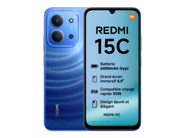 Xiaomi Redmi 15C 5G - 8GB RAM / 128GB ROM - Couleur Dusk Purple - Neuf Sous Boîte - Prix Promo Saint-Valentin
