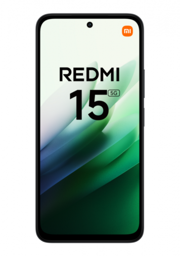 Xiaomi Redmi 15 5G Noir 256Go : image de face