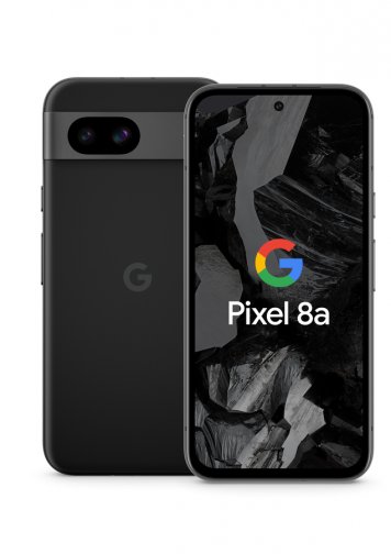 Visuel Google Pixel 8a Noir face + dos