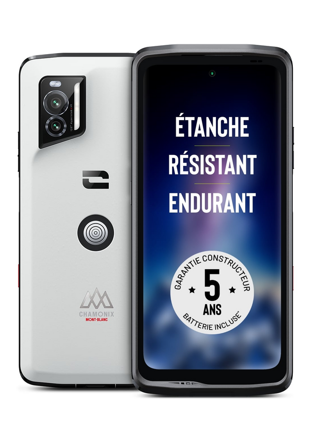 Crosscall STELLAR-X5s Chamonix-Mont-Blanc 256Go : image de face et de dos