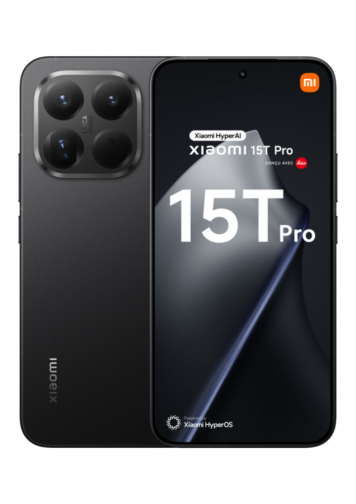 Xiaomi 15T Pro Noir 512Go : image de face et de dos