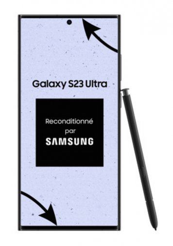 Samsung Galaxy S23 Ultra Noir 256Go Reconditionné Parfait Etat : image de face