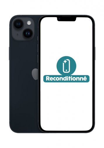 iPhone 14 Plus Noir 128Go Reconditionné Très Bon Etat