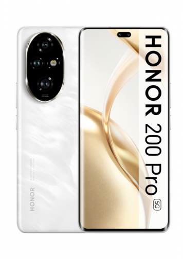 HONOR 200 Pro Blanc Face + Dos avec logo