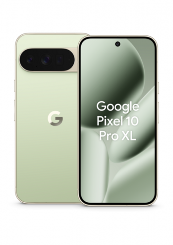 Google Pixel 10 Pro XL Vert 256Go avec Gemini : image de dos et de face