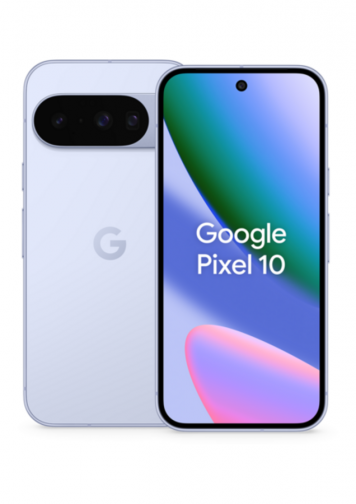 Google Pixel 10 Bleu 256Go avec Gemini : image de dos et de face