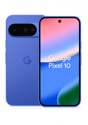 Google Pixel 10 Bleu Foncé 128Go avec Gemini : image de dos et de face