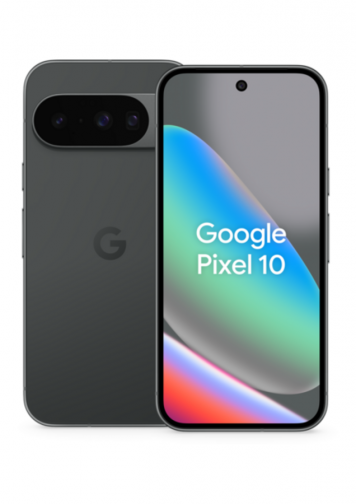 Google Pixel 10 Noir 256Go avec Gemini : image de face et de dos