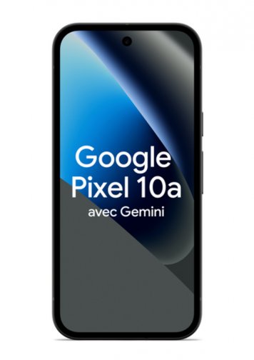 image Google Pixel 10a noir volcanique de face