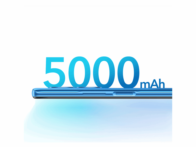 Une batterie 5000 mAh qui vous fournit toute l’autonomie dont vous avez besoin au quotidien