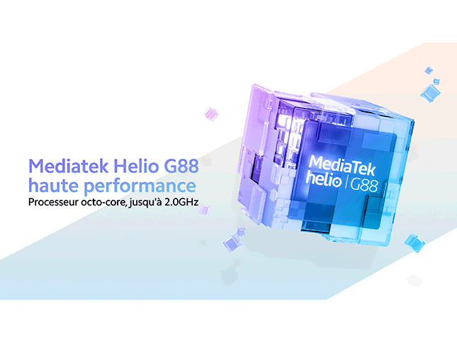 Équipé du puissant MediaTek Helio G88 et d’une batterie 5000mAh