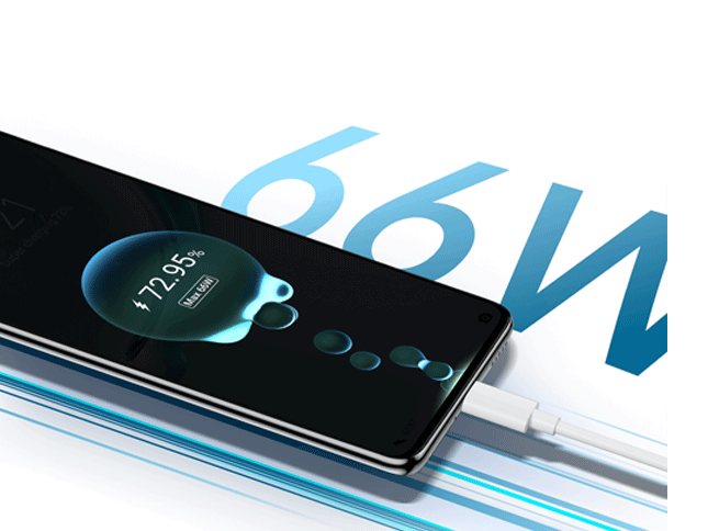 Grande batterie 4800 mAh pour une journée d’autonomie et charge rapide 66W