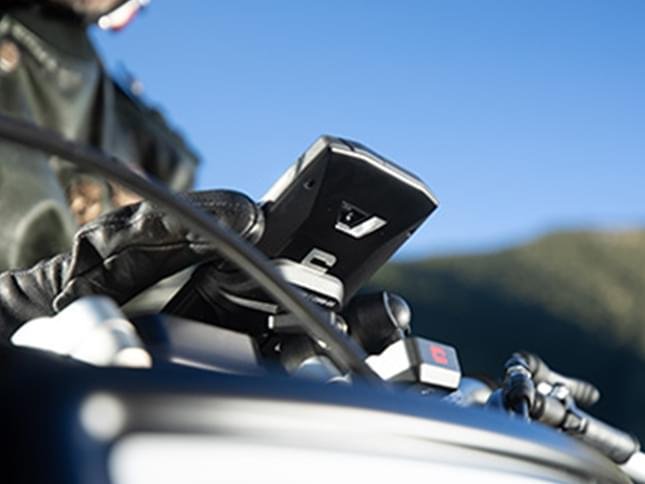 Crosscall Core X4 sur un support de vélo