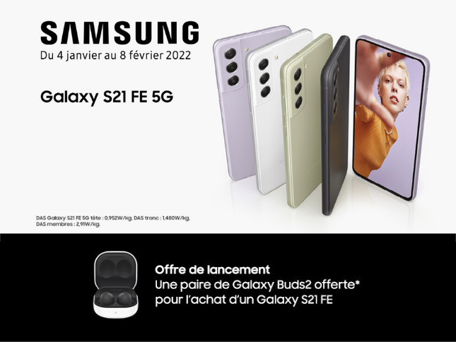 Samsung Galaxy S21 FE 5G avec Orange et Sosh