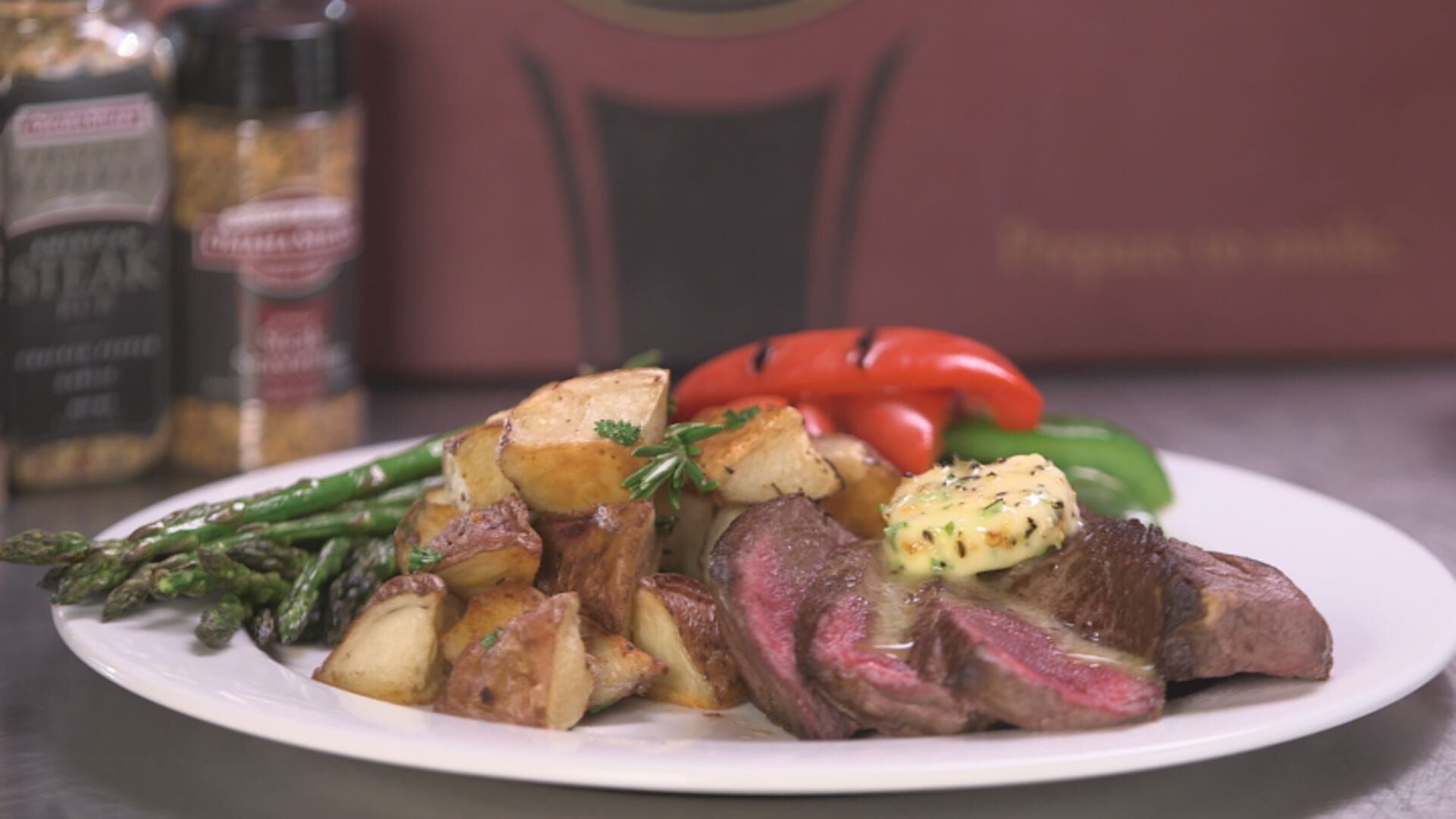 Filet mignon et riz cajun