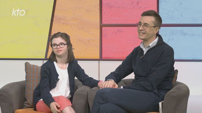 "Compostelle, père et fille" : Cyprien et Philippine Francart