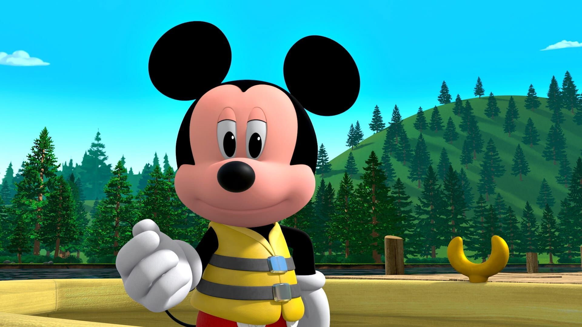 Mickey et Pluto vont camper