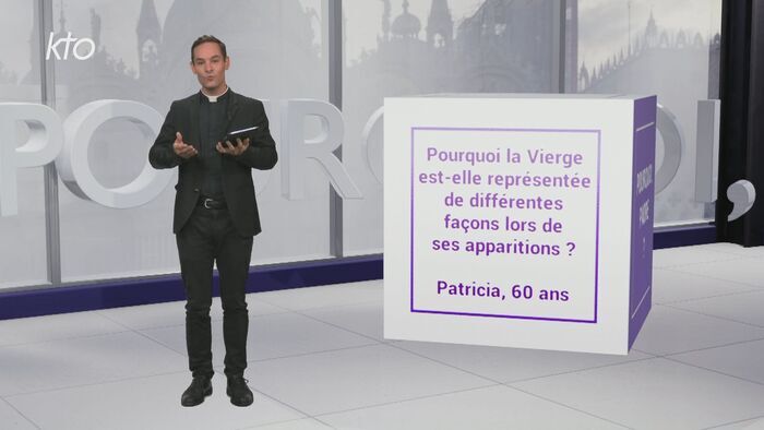 Pourquoi la Vierge est-elle représentée de différentes façons lors de ses apparitions ?