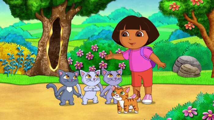 Dora et Sparky, le cheval