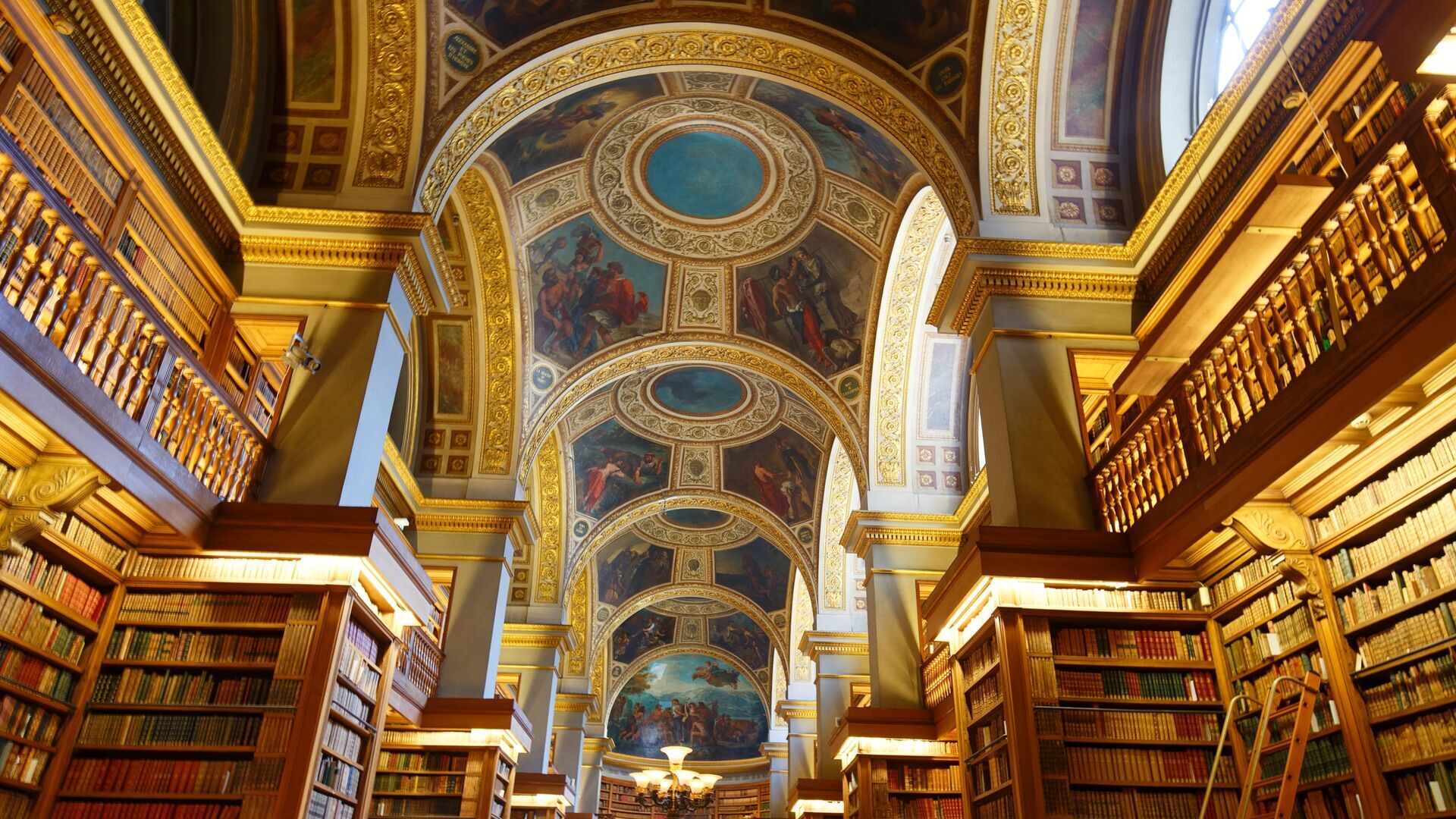 Les fresques de la bibliothèque de l'Assemblée nationale
