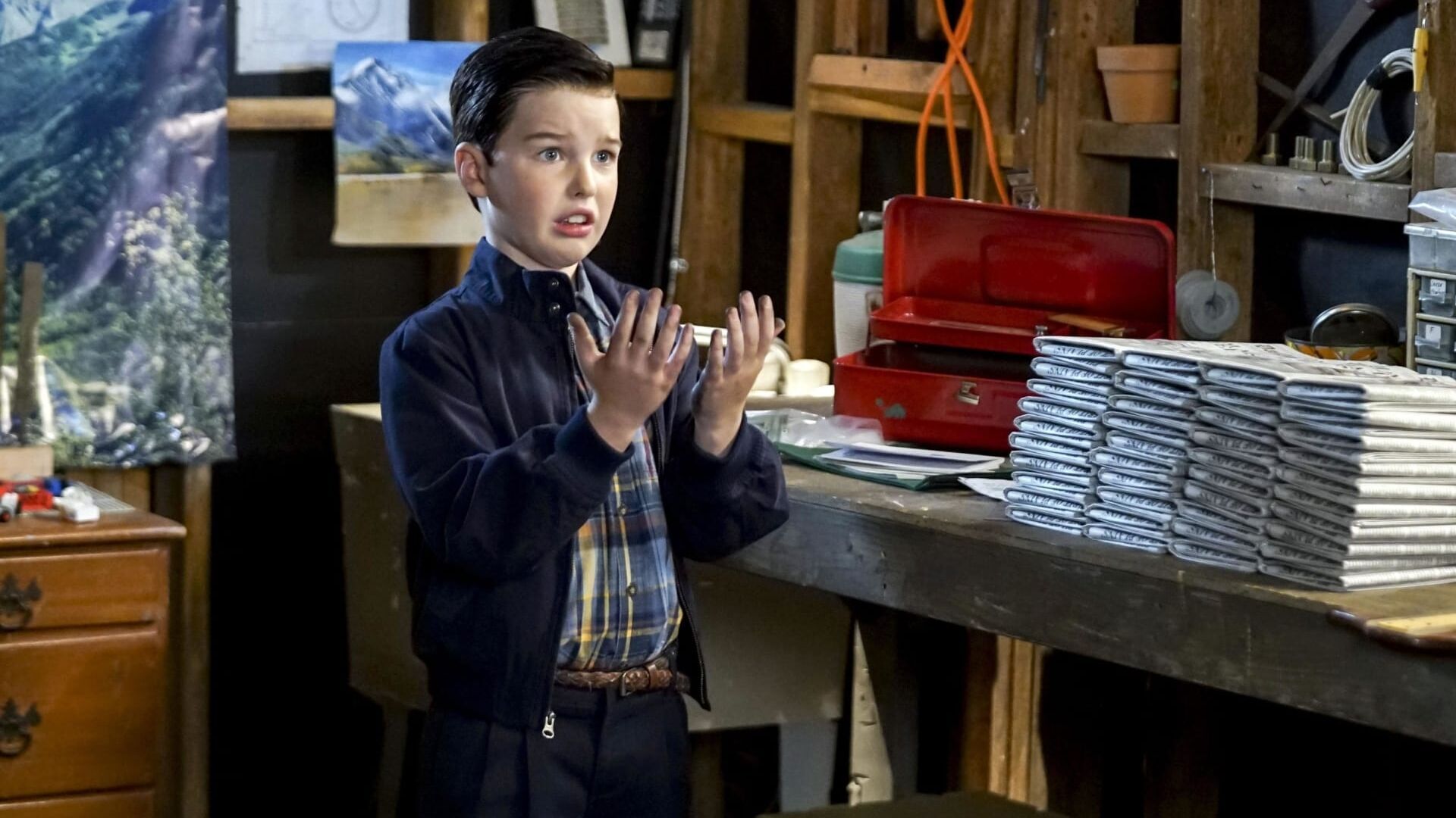 Sheldon livreur de journaux