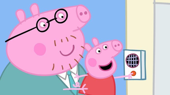 Le bureau de papa Pig