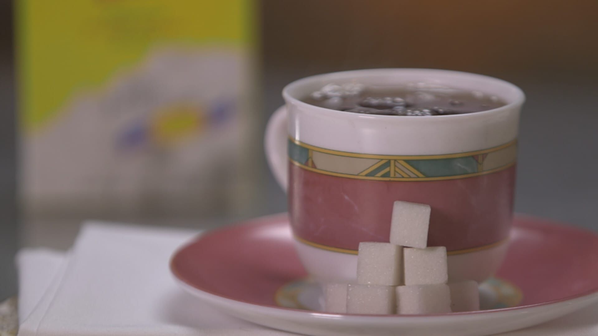 Bœuf séché et sucre en morceaux