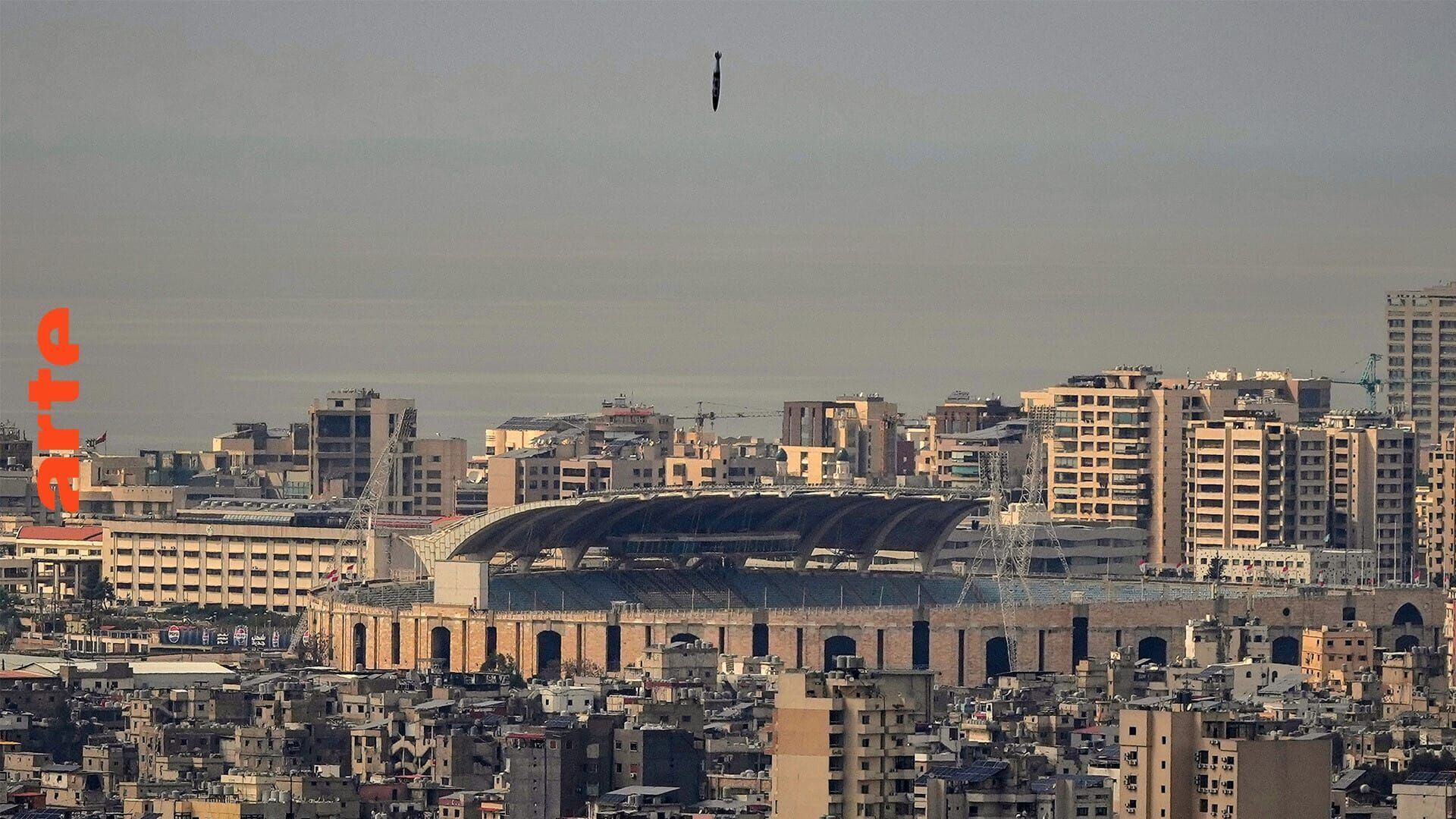 Le missile avant l'impact