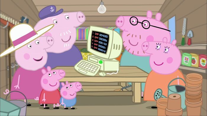 L'ordinateur de papy Pig