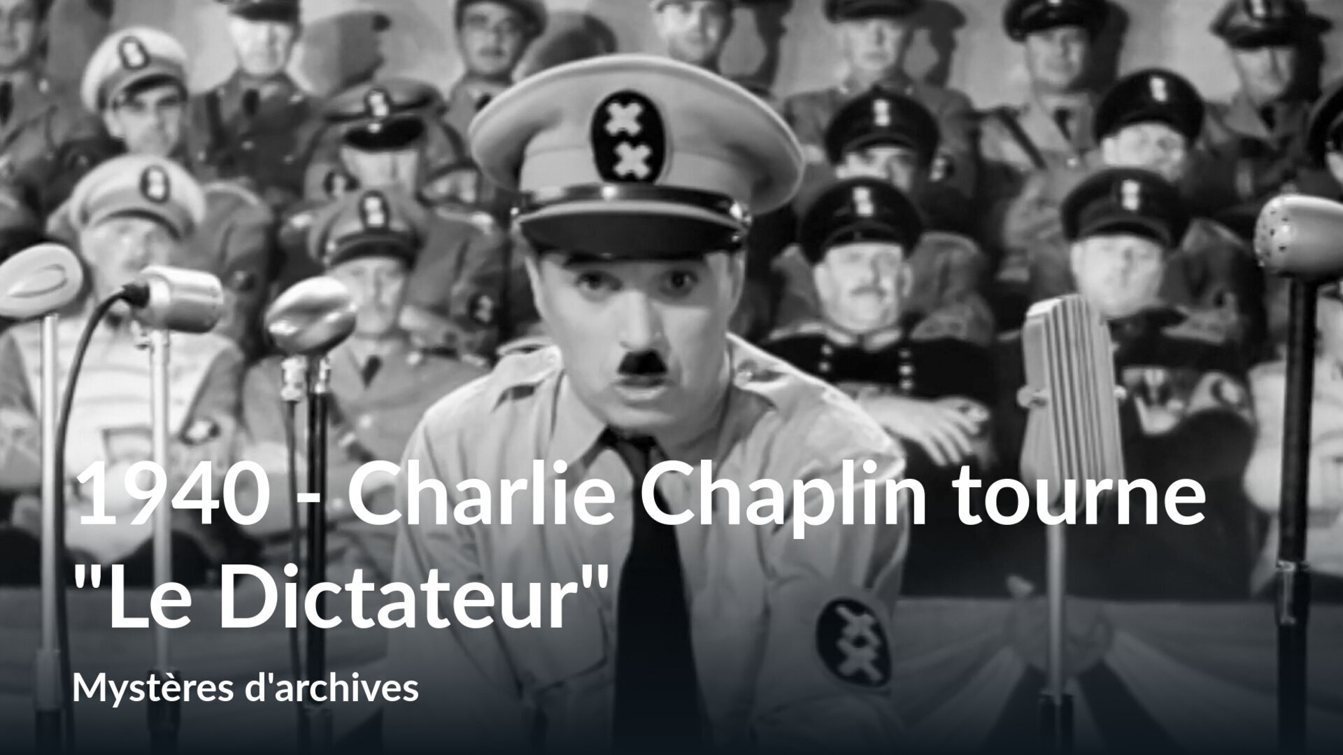 1940. Charlie Chaplin tourne "Le Dictateur"
