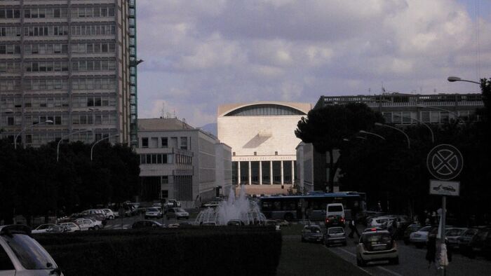 Le Palais des réceptions et des congrès de Rome