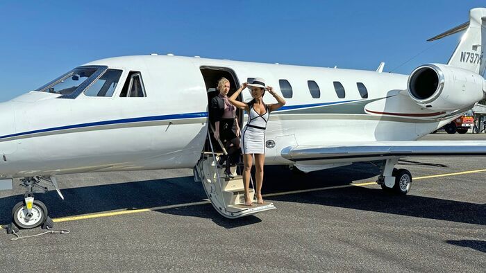 Voluptés en jet privé