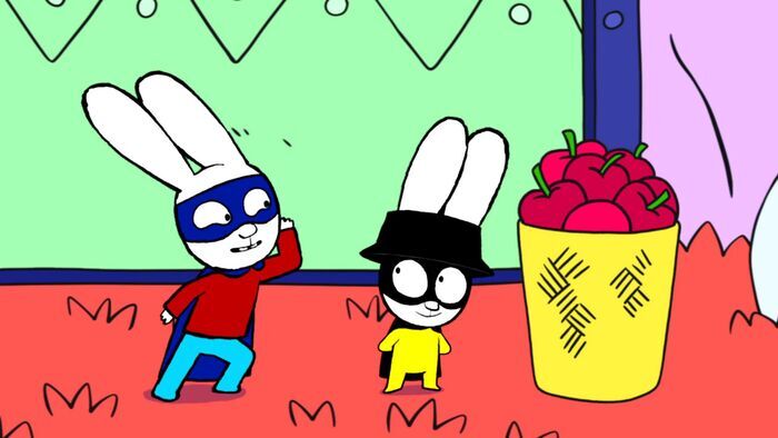 Miam, un goûter pour superlapin !