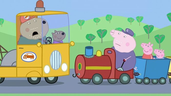 Le petit train de Papy Pig