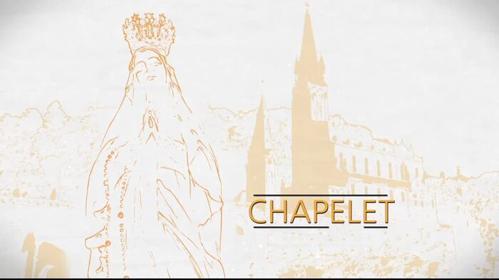 Chapelet à Lourdes