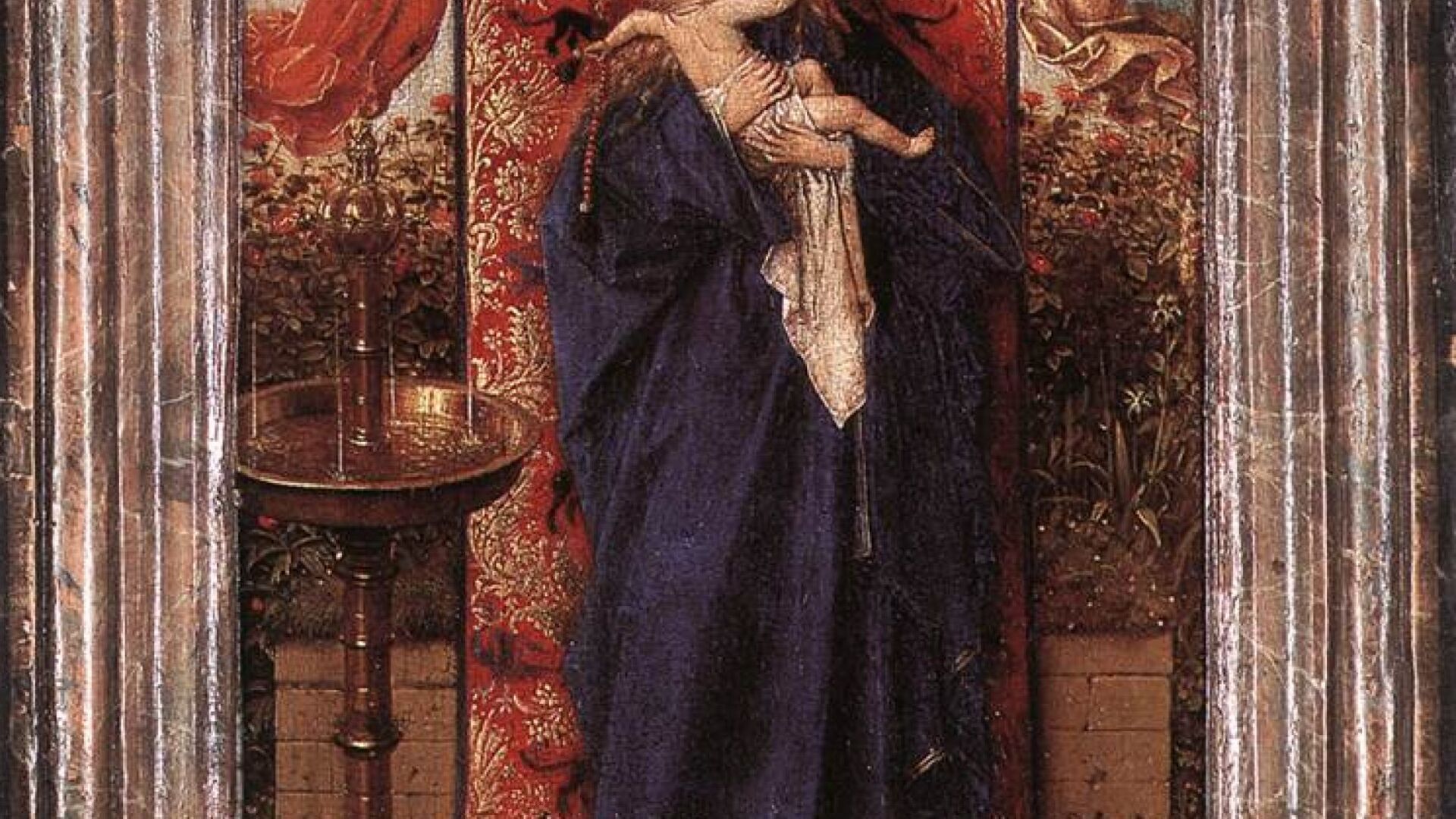 Van Eyck : Vierge à la fontaine