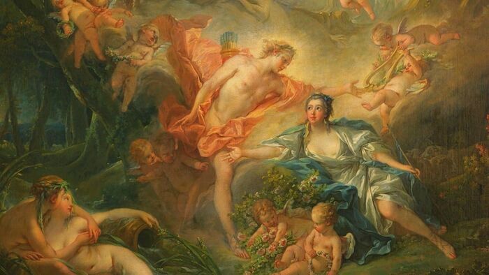 Apollon révélant sa divinité à la bergère Issé - Boucher