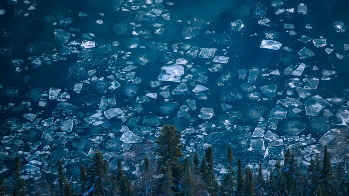Dans les glaces de l'hiver