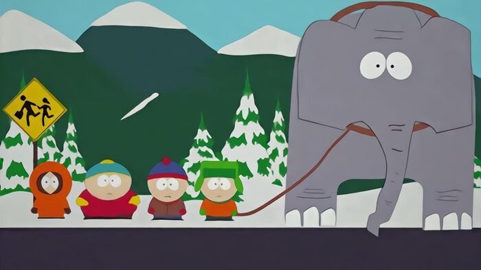 Un éléphant fait l'amour à un cochon
