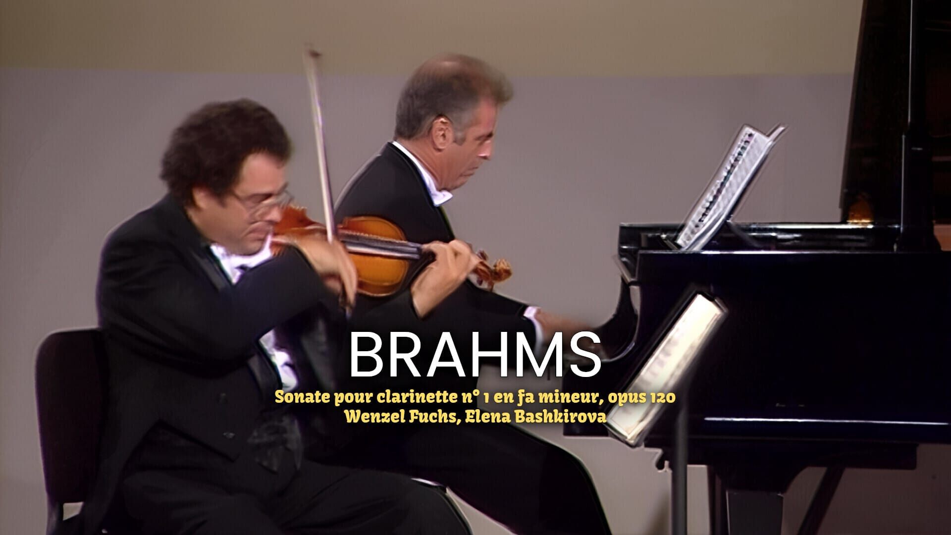 Brahms : Sonate pour clarinette n° 1 en fa mineur, opus 120 - Wenzel Fuchs, Elena Bashkirova